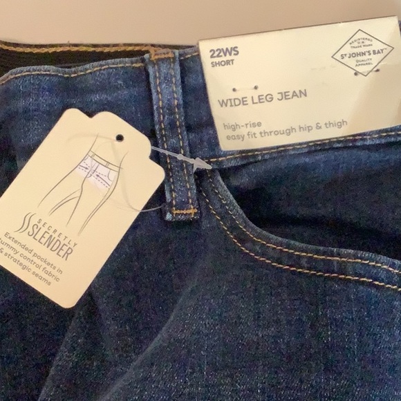 St.John’s Bay Size 24W Girlfriend Medium Treasure Jeans. New With Tags. - Picture 8 of 9